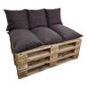 Lot de coussins de palette de jardin avec fermeture éclair 1021