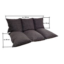 Lot de coussins de palette de jardin avec fermeture éclair 1021