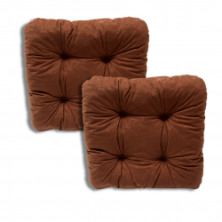 Ensemble de 2 coussins de chaise 40x40x8 cm - 1000