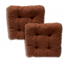 Ensemble de 2 coussins de chaise 40x40x8 cm - 1000