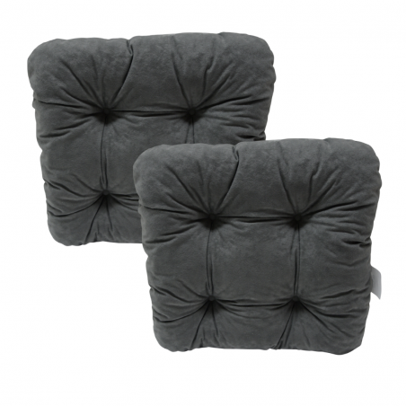 Ensemble de 2 coussins de chaise 40x40x8 cm - 1008
