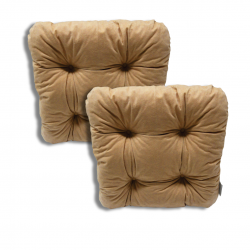 Ensemble de 2 coussins de chaise 40x40x8 cm - 1009