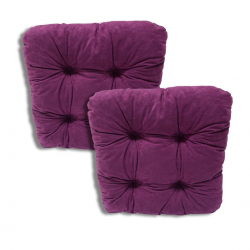 Ensemble de 2 coussins de chaise 40x40x8 cm - 1224