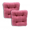 Ensemble de 2 coussins de chaise 40x40x8 cm - 1227