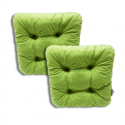 Ensemble de 2 coussins de chaise 40x40x8 cm - 1229