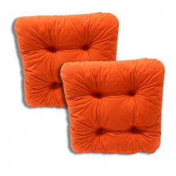 Ensemble de 2 coussins de chaise 38x38x8 cm - 1333