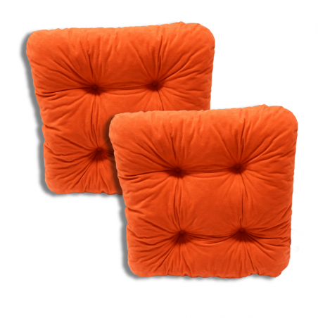 Ensemble de 2 coussins de chaise 40x40x8 cm - 1333