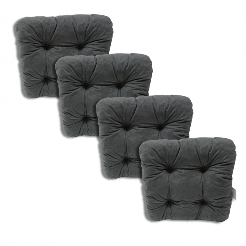 Ensemble de 4 coussins de chaise 40x40x8 cm - 1008