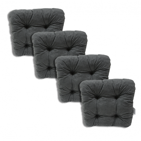 Ensemble de 4 coussins de chaise 40x40x8 cm - 1008