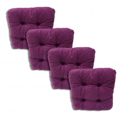 Ensemble de 4 coussins de chaise 40x40x8 cm - 1224