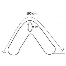 Remplissage en microfibres de silicone HCS pour coussin d’allaitement 190 cm