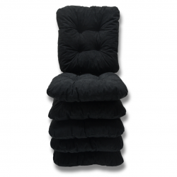 Ensemble de 6 coussins de chaise 40x40x8 cm - 0001