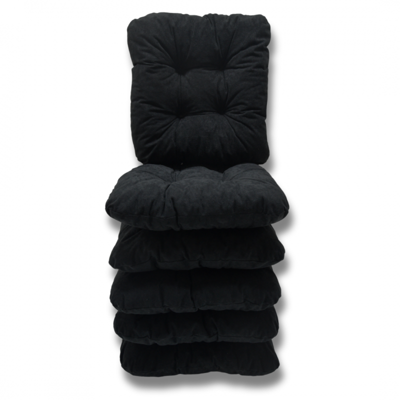Ensemble de 6 coussins de chaise 40x40x8 cm - 0001