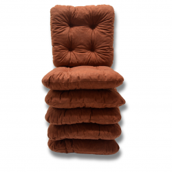 Ensemble de 6 coussins de chaise 40x40x8 cm - 1000