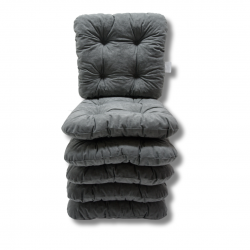 Ensemble de 6 coussins de chaise 40x40x8 cm - 1008