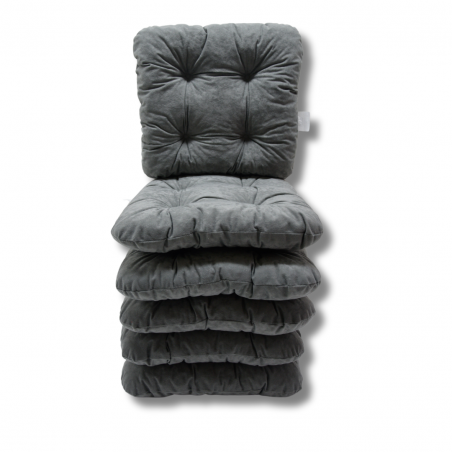 Ensemble de 6 coussins de chaise 40x40x8 cm - 1008