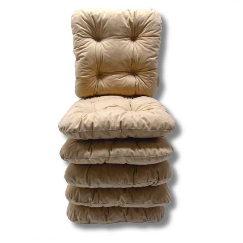 Ensemble de 6 coussins de chaise 40x40x8 cm - 1009