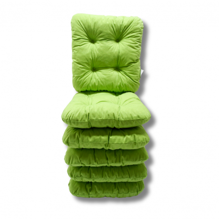 Ensemble de 6 coussins de chaise 40x40x8 cm - 1229