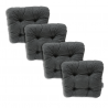 Coussins de chaise matelassés 40x40x8 cm - 1008
