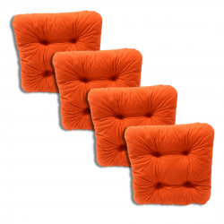 Coussins de chaise matelassés 40x40x8 cm - 1333