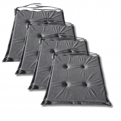 Coussins galettes de chaise 40x40x3 cm  1008