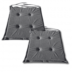 Coussins galettes de chaise 40x40x3 cm 1008 - jeu de 2...