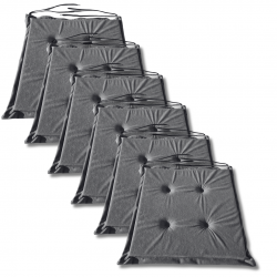 Coussins galettes de chaise 40x40x3 cm 1008 - jeu de 2 pièces