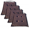 Coussins galettes de chaise 40x40x3 cm 1021- jeu de 2 pièces