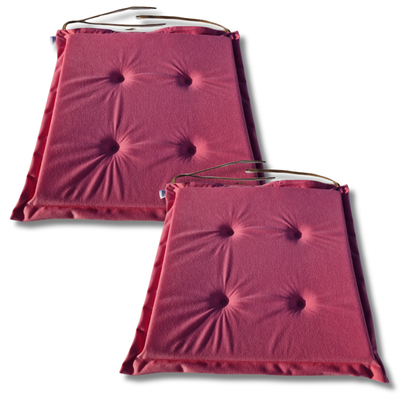 Coussins galettes de chaise 40x40x3 cm 1227- jeu de 2 pièces