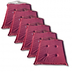 Coussins galettes de chaise 40x40x3 cm 1227- jeu de 2 pièces