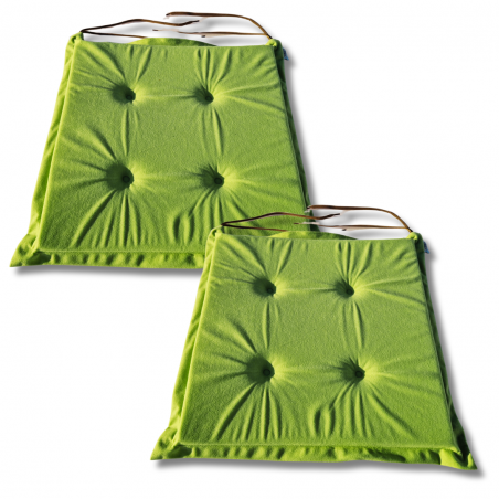 Coussins galettes de chaise 40x40x3 cm 1229 - jeu de 2 pièces