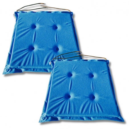 Coussins galettes de chaise 40x40x3 cm 1331  - jeu de 2 pièces