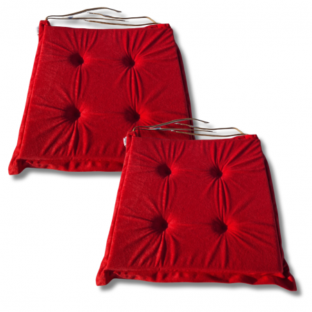 Coussins galettes de chaise 40x40x3 cm 3100 - jeu de 2 pièces