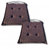 Coussins galettes de chaise 40x40x3 cm 1021- jeu de 4 pièces