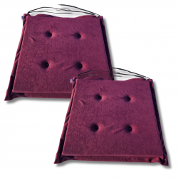 Coussins galettes de chaise 40x40x3 cm 1224 - jeu de 4 pièces