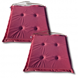 Coussins galettes de chaise 40x40x3 cm 1227 - jeu de 4 pièces