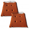 Coussins galettes de chaise 40x40x3 cm 1333 - jeu de 4 pièces