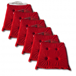 Coussins galettes de chaise 40x40x3 cm 3100 - jeu de 4 pièces