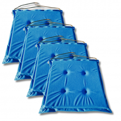 Coussins galettes de chaise 40x40x3 cm 1331 - jeu de 6 pièces