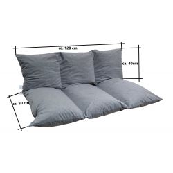 Matelas coussin pour canapé palette DOSSIER 120 x 40 x 10 cm - 1008