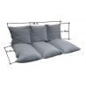 Matelas coussin pour canapé palette DOSSIER 120 x 40 x 10 cm - 1008