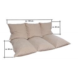 Matelas coussin pour canapé palette DOSSIER 120 x 40 x 10 cm - 1009