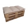 Matelas coussin pour canapé palette SIEGE 120 x 80 x 10 cm - 1009