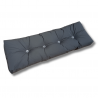 Ensemble de coussins, matelas piqués pour bancs en palettes de jardin- Anthracite