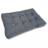 Ensemble de coussins, matelas piqués pour bancs en palettes de jardin- Anthracite