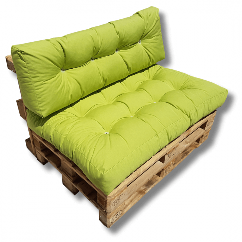 Coussins pour Canapé Palette Pomme verte