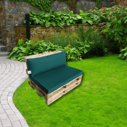 Coussin pour canapé palette avec fermeture éclair -  Siège / Assise verte