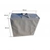 Sac de protection pour matelas pliant 190 x 90 x 8 cm - gris