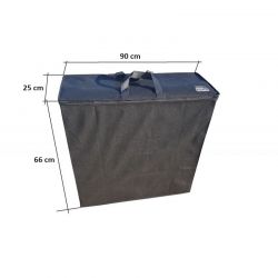 Sac de protection pour matelas pliant 190 x 90 x 8 cm - Noir
