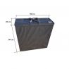 Sac de protection pour matelas pliant 190 x 90 x 8 cm - Noir